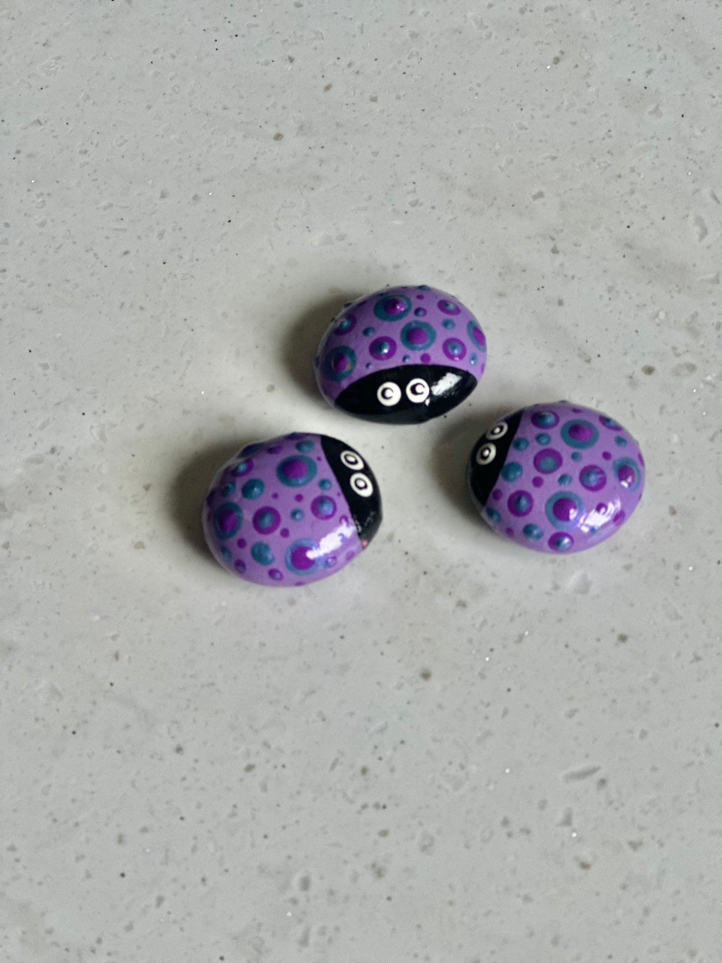 Magnet Lady Bug - Purple & Blue