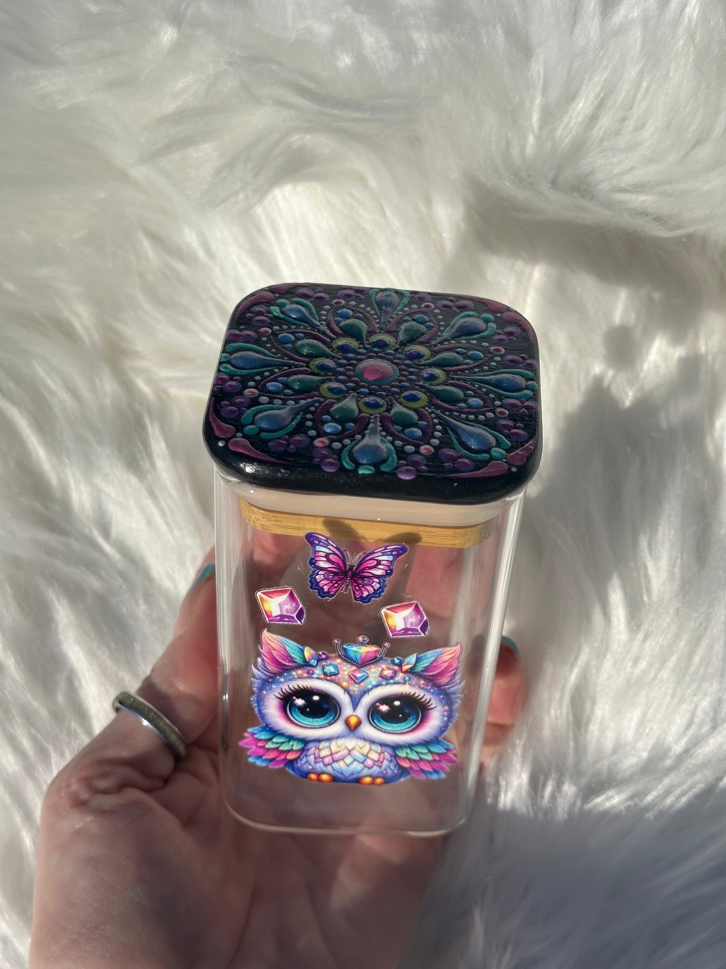 9 oz Stash Jar - Owl