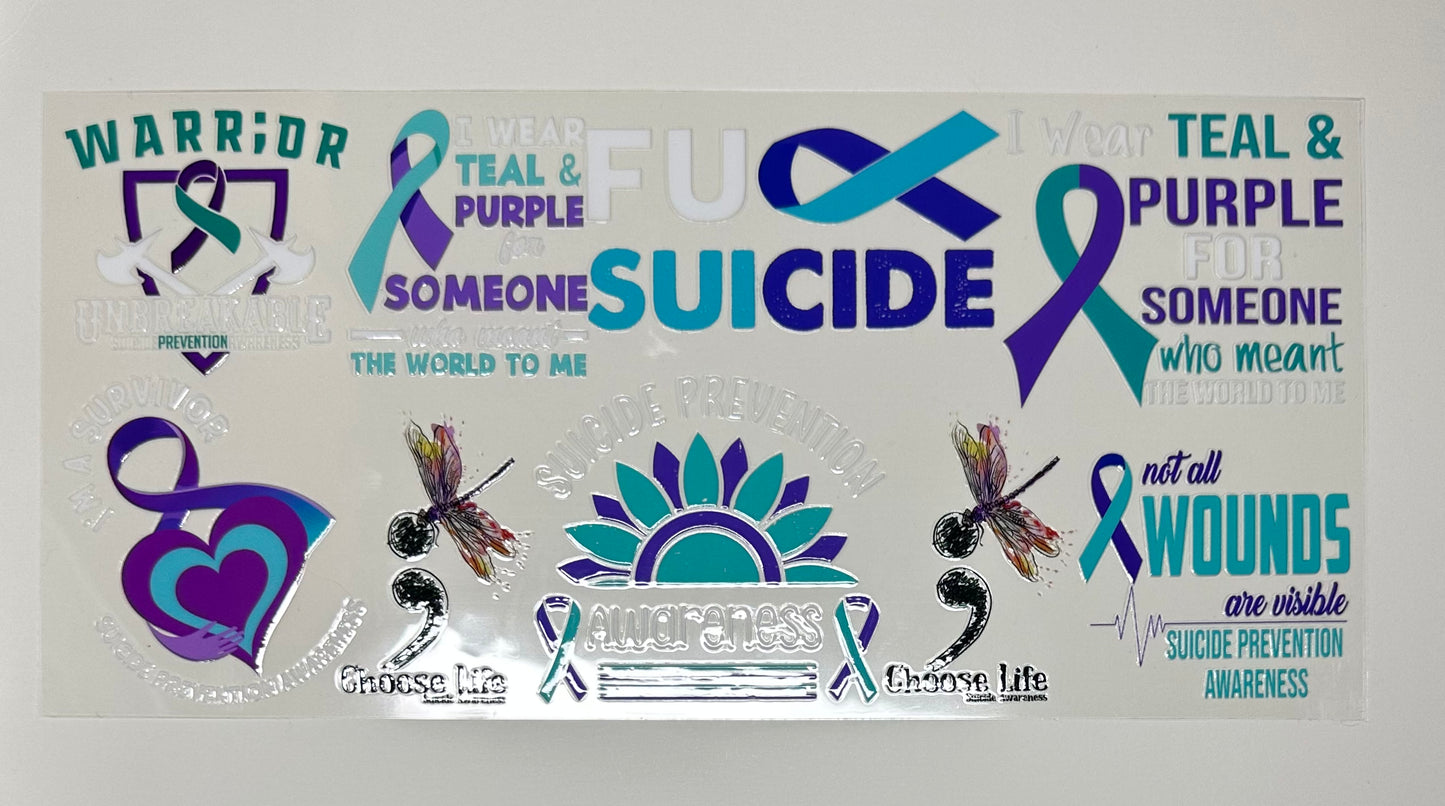 Awareness Ribbons & More - Cup Wraps