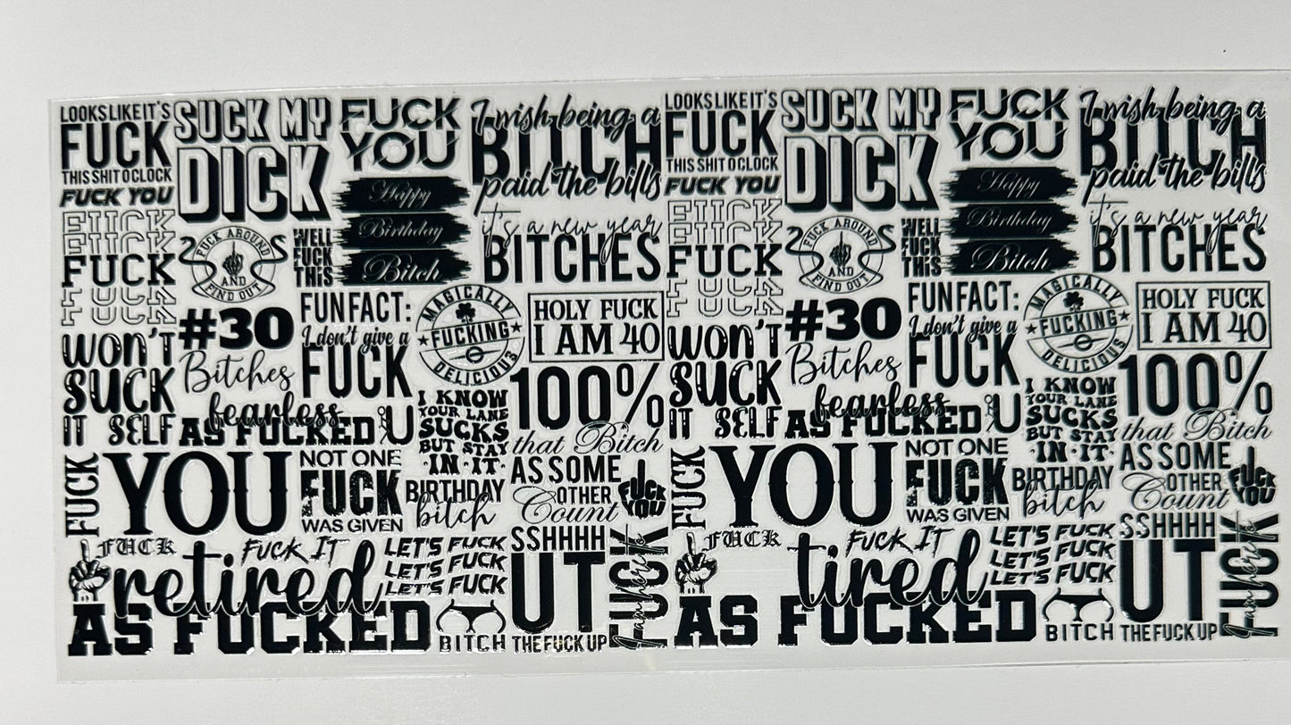 Adult Only - Cup Wraps