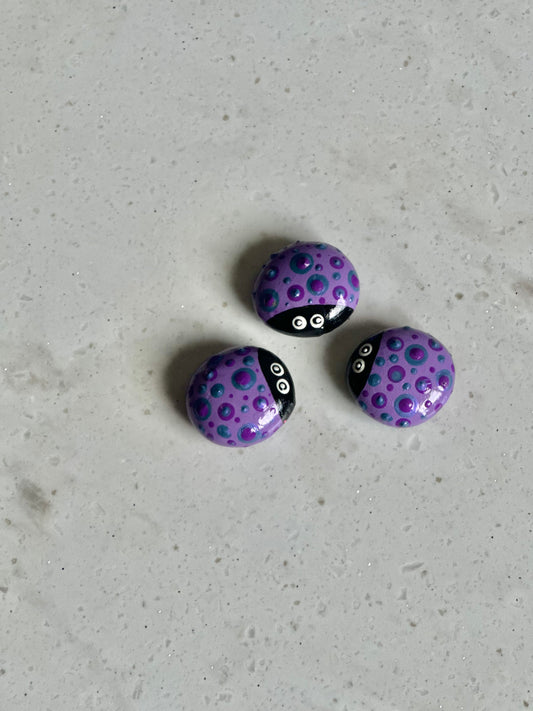 Magnet Lady Bug - Purple & Blue