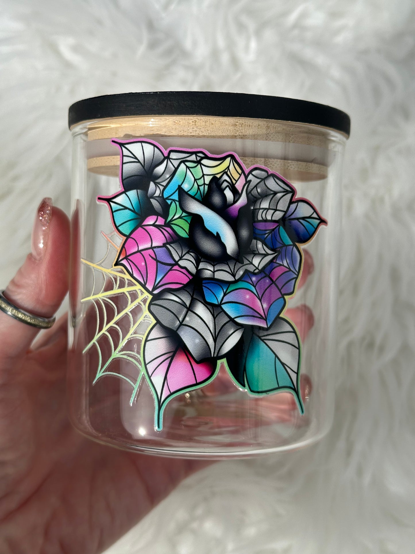 Stash / Display Jar - Rose