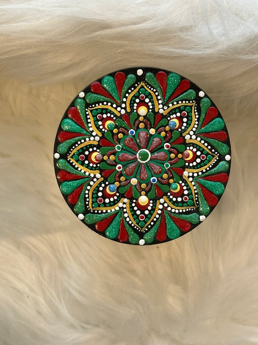 Stash / Display Jar - Christmas Kitten