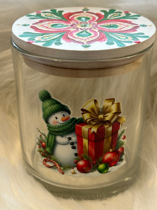 Stash / Display Jar - Snowman