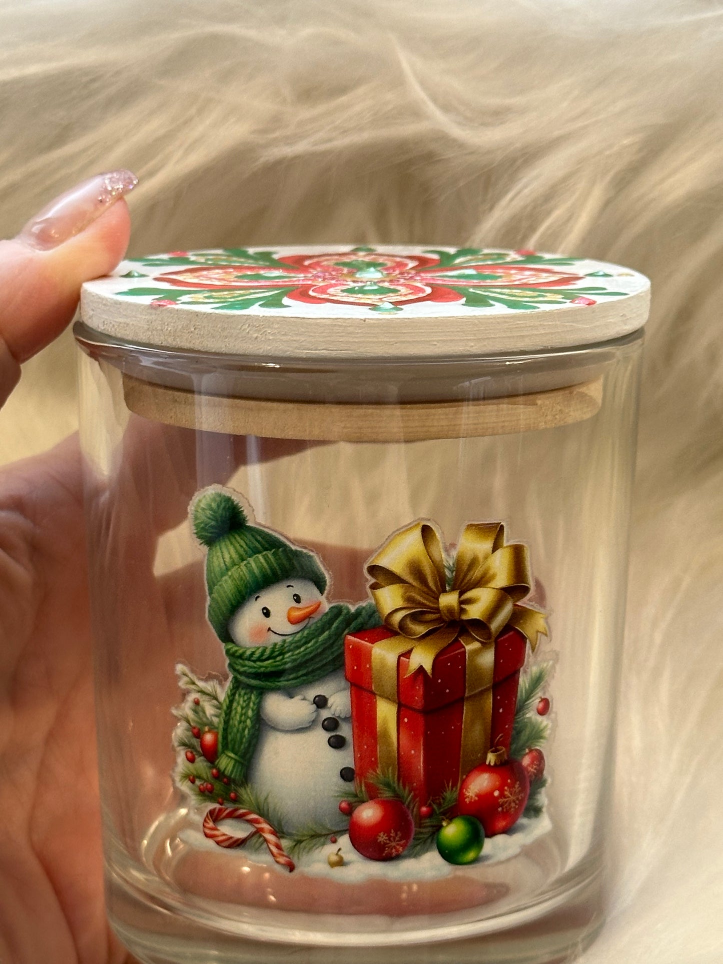 Stash / Display Jar - Snowman