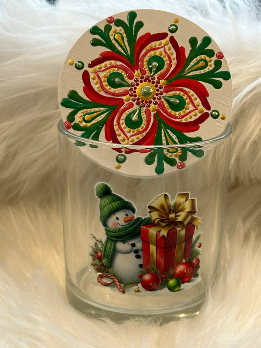 Stash / Display Jar - Snowman