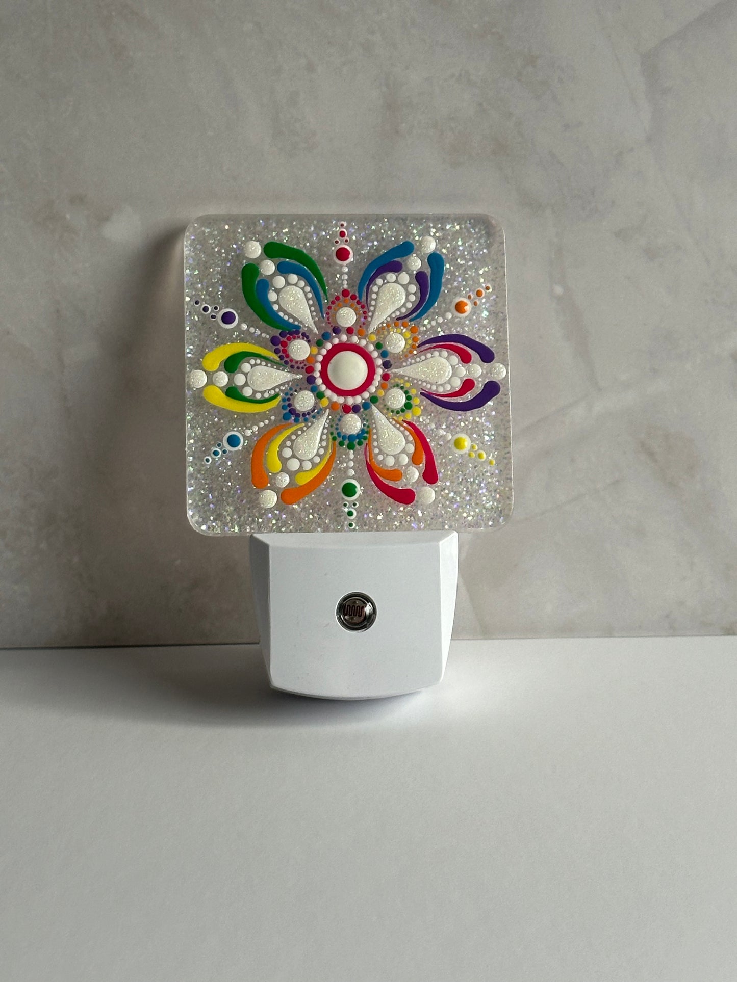 Night Light - Mandala Rainbow Colors