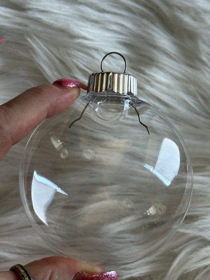 Custom Glitter Christmas Ornament
