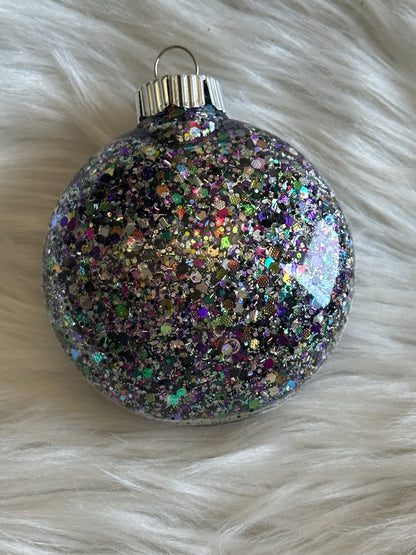 Custom Glitter Christmas Ornament
