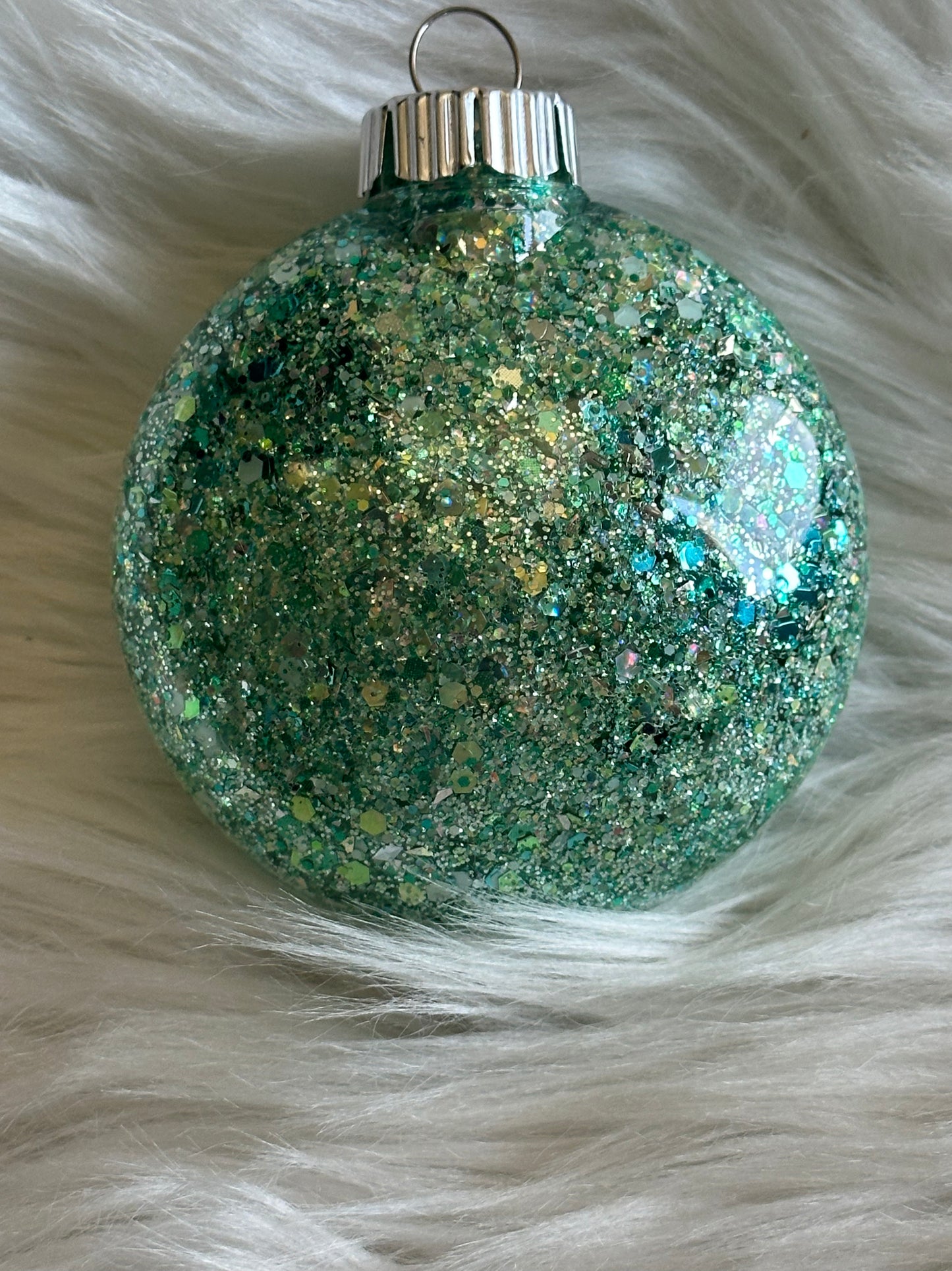Custom Glitter Christmas Ornament