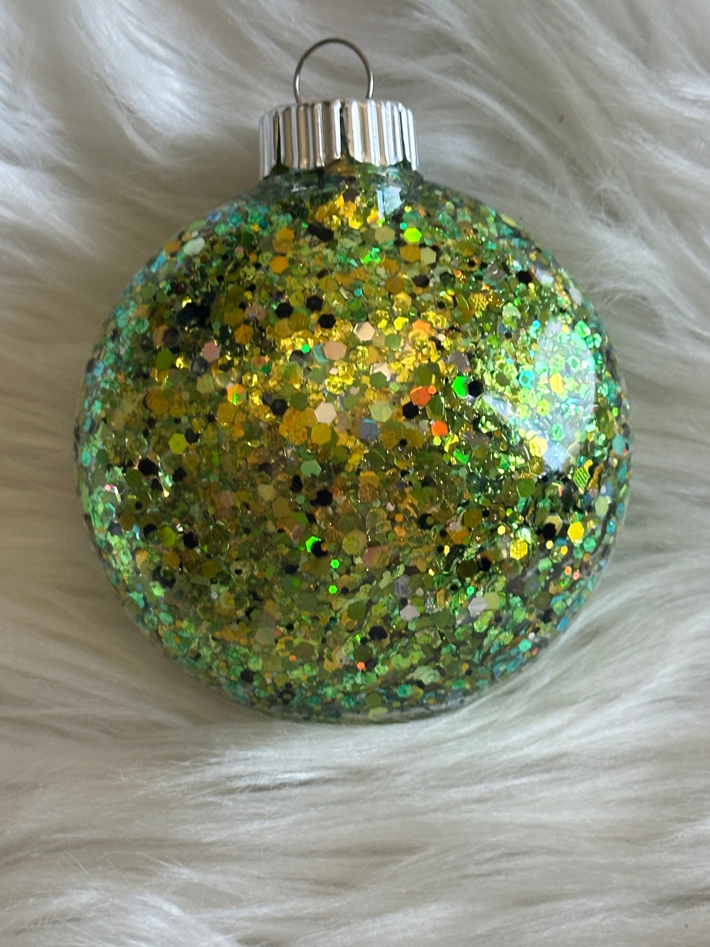 Custom Glitter Christmas Ornament