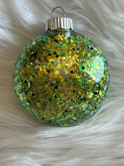 Custom Glitter Christmas Ornament