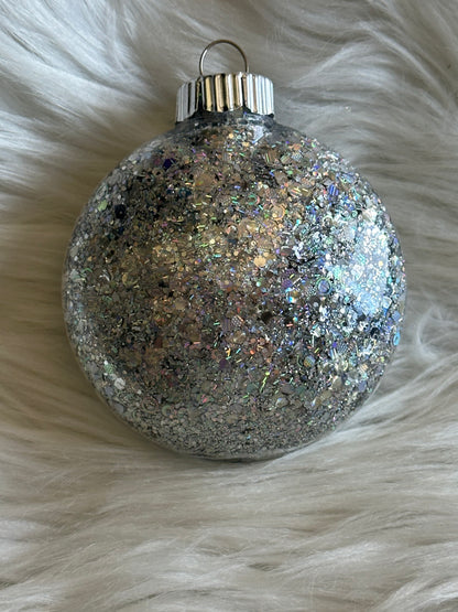 Custom Glitter Christmas Ornament