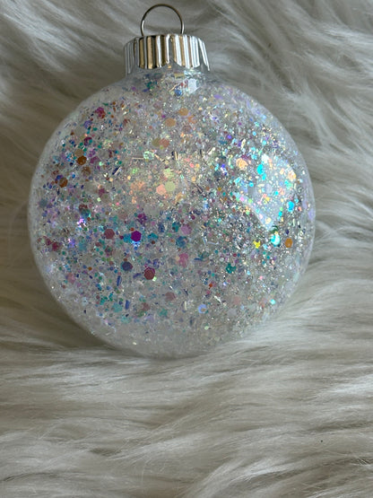 Custom Glitter Christmas Ornament