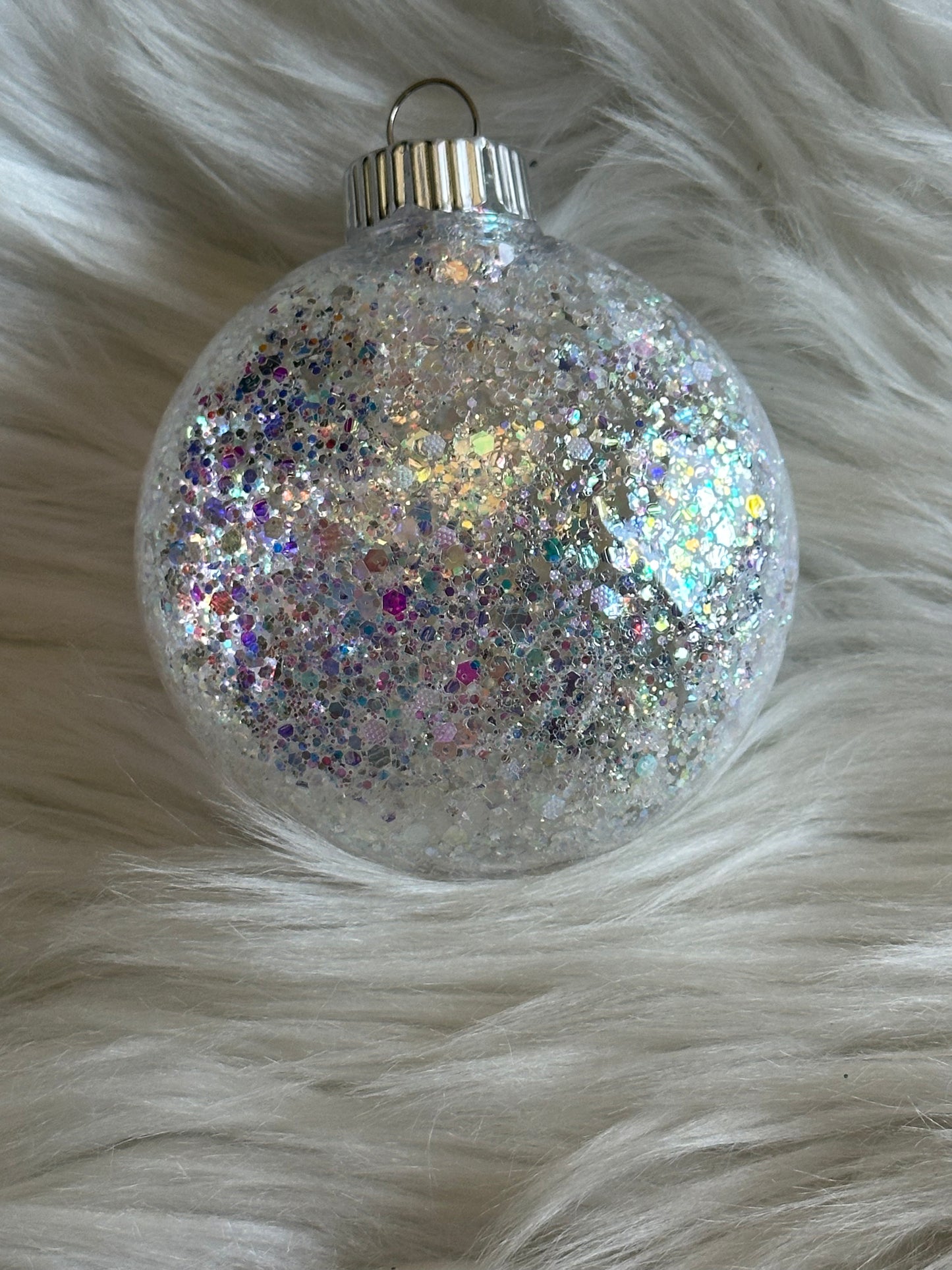 Custom Glitter Christmas Ornament