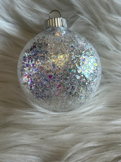 Custom Glitter Christmas Ornament