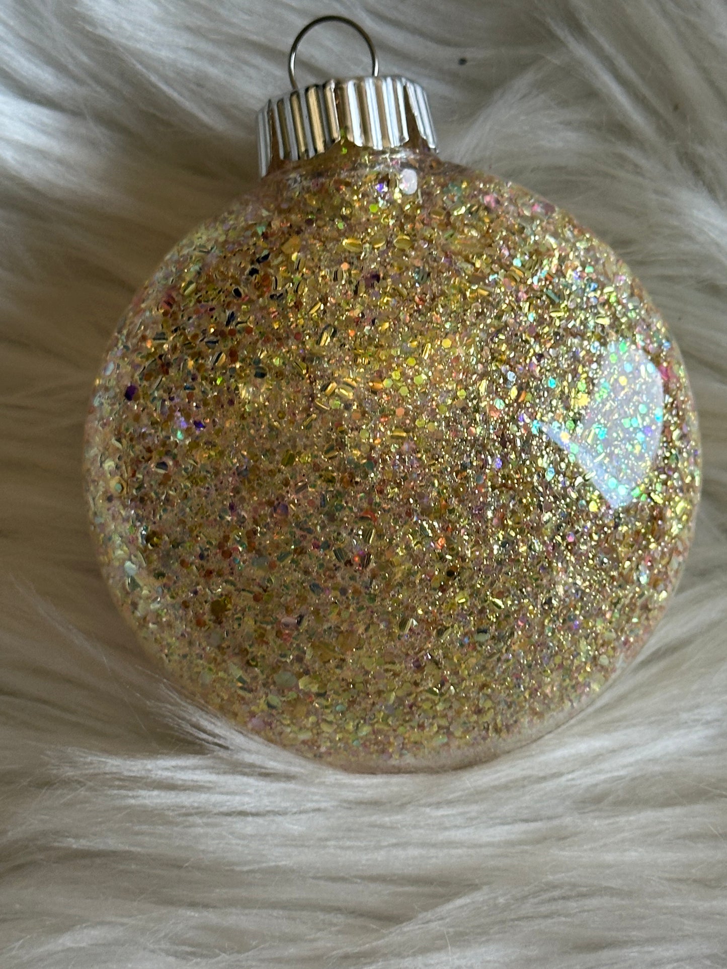 Custom Glitter Christmas Ornament