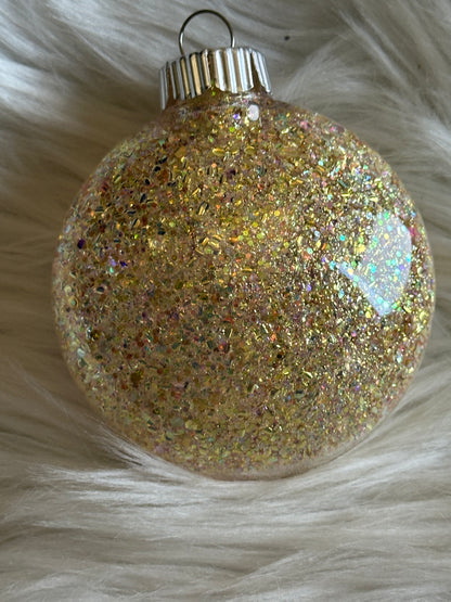 Custom Glitter Christmas Ornament