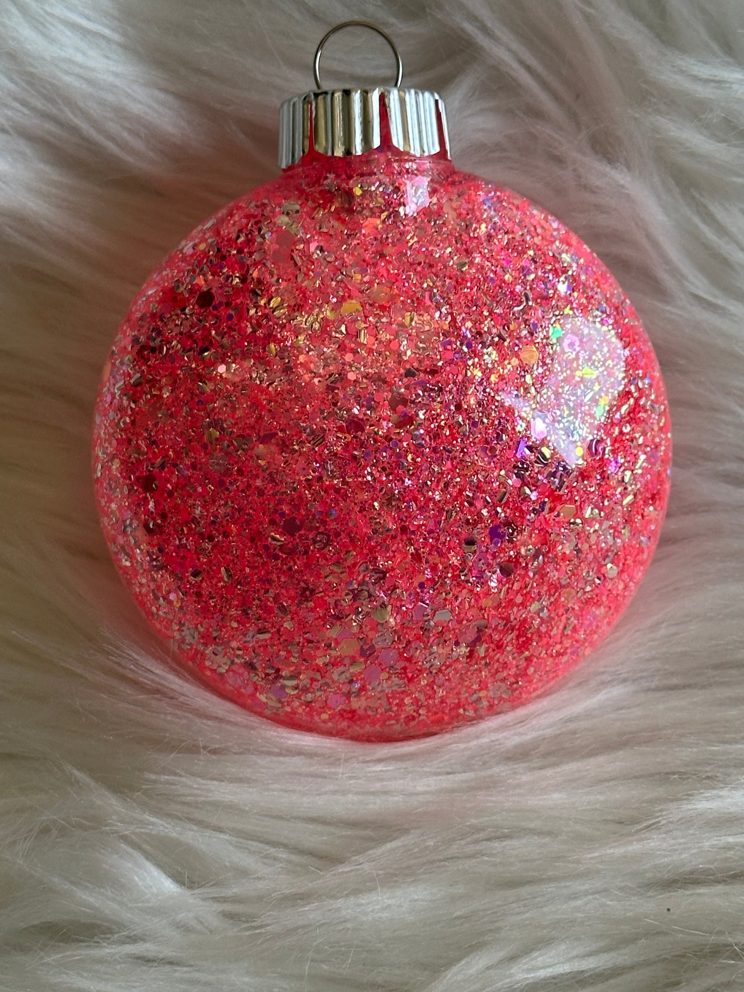 Custom Glitter Christmas Ornament