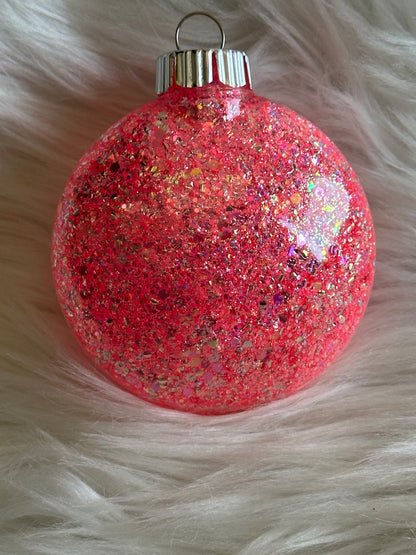 Custom Glitter Christmas Ornament