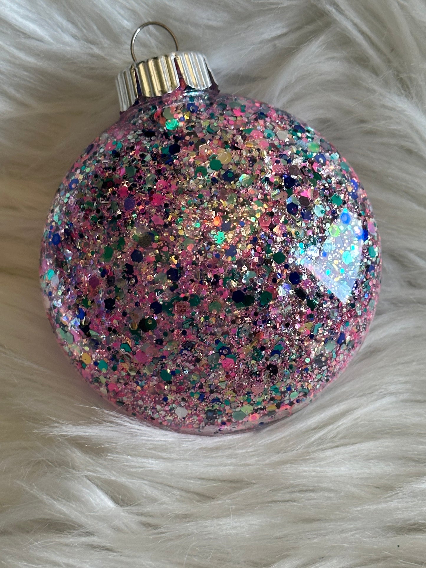 Custom Glitter Christmas Ornament