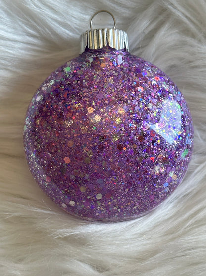 Custom Glitter Christmas Ornament