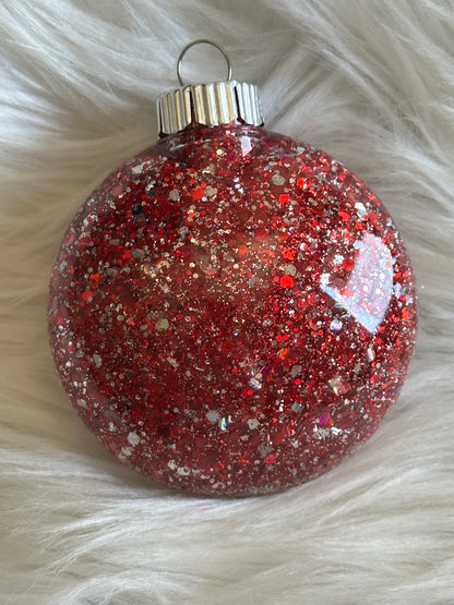 Custom Glitter Christmas Ornament