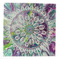 10 x 10 Paint Pour Meets Mandala
