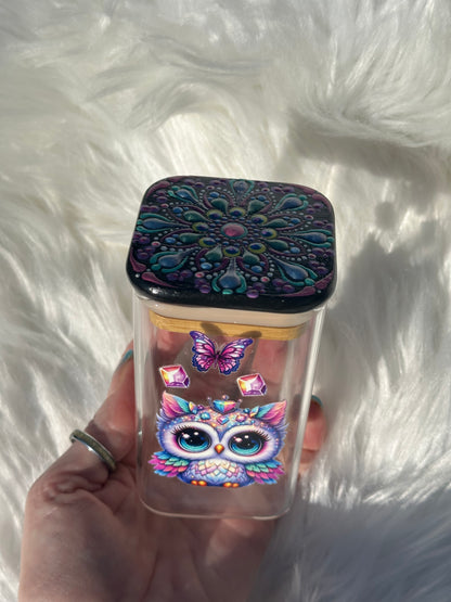 9 oz Stash Jar - Owl