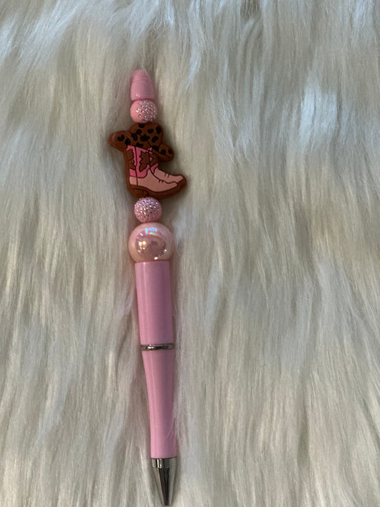 Pen - Pink Cowboy Hat/Boots