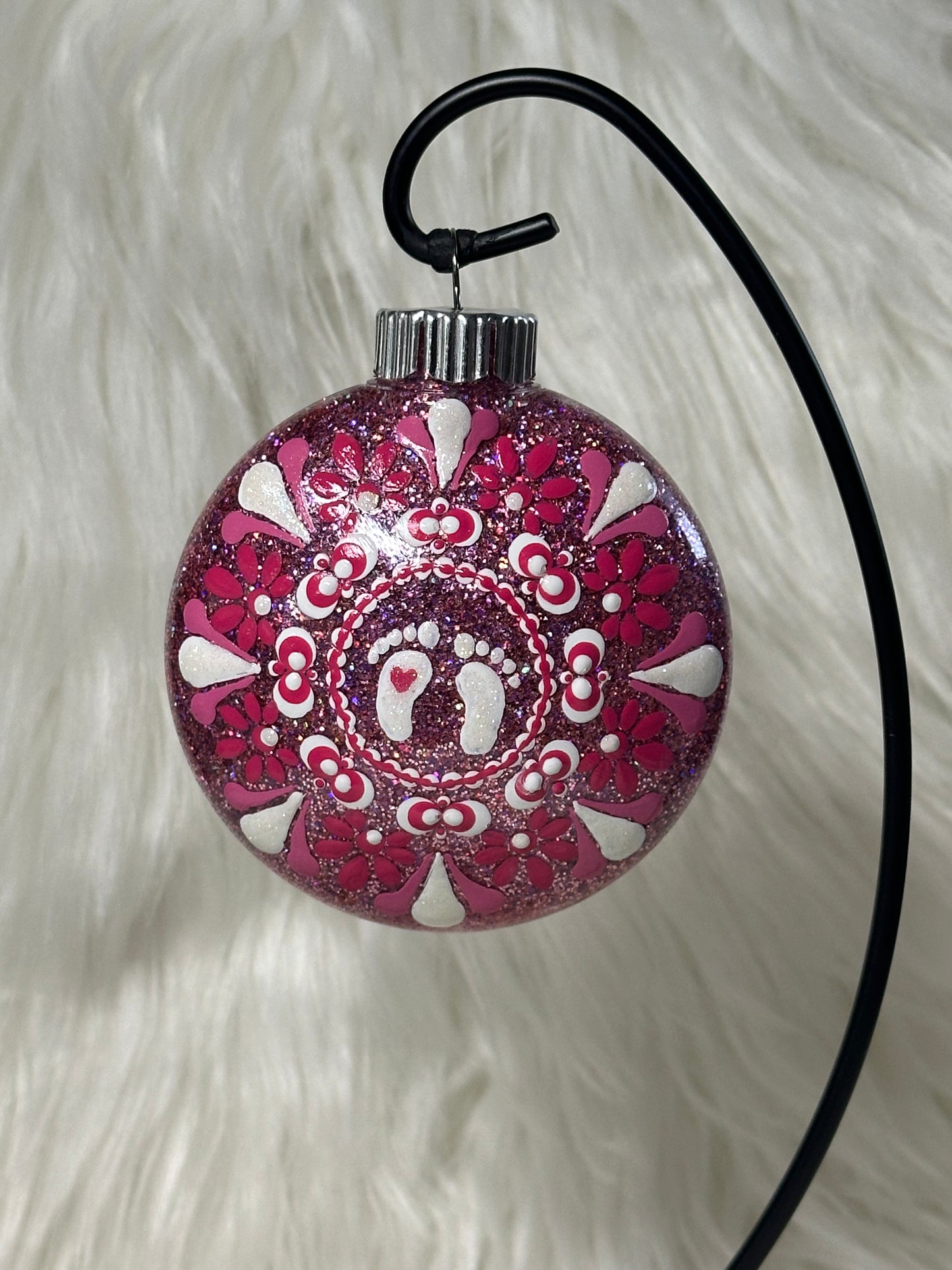 Baby's 1st Christmas Ornament - Disc / Round - Girl