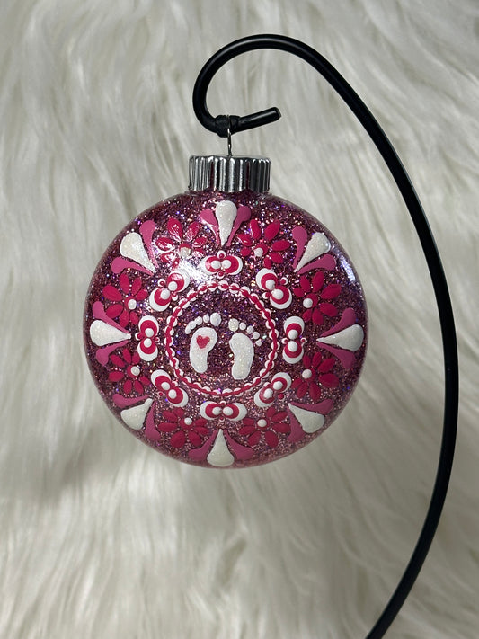 Baby's 1st Christmas Ornament - Disc / Round - Girl