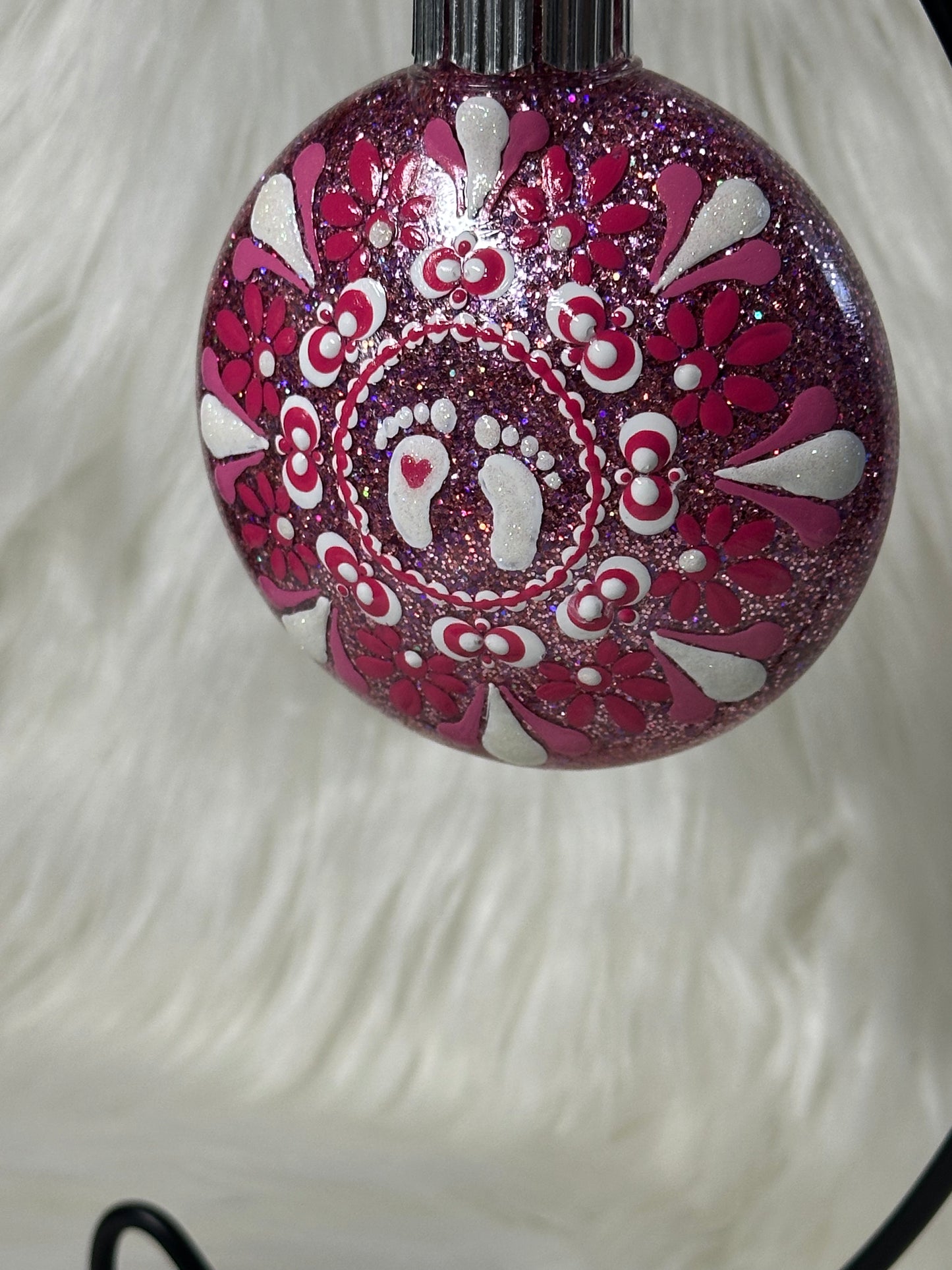 Baby's 1st Christmas Ornament - Disc / Round - Girl