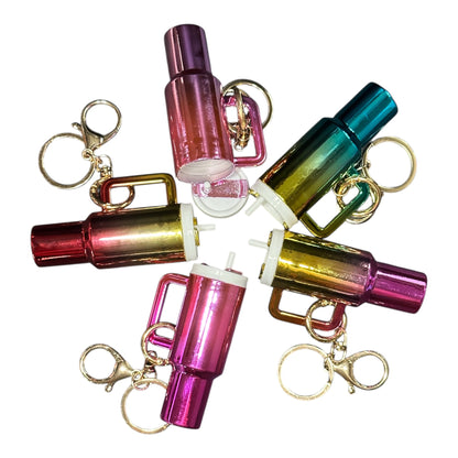 Mini Tumbler Chapstick Holder + Keychain