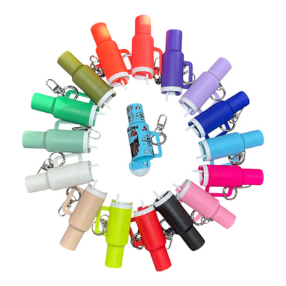 Mini Tumbler Chapstick Holder + Keychain