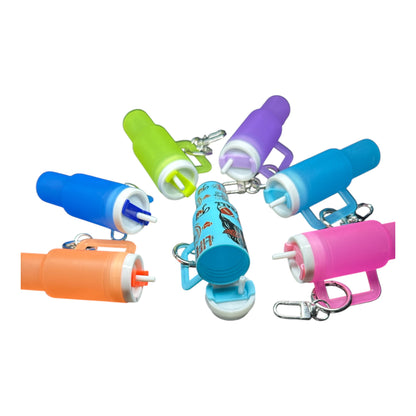 Mini Tumbler Chapstick Holder + Keychain