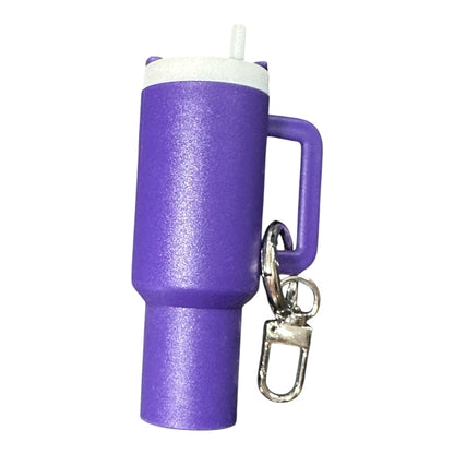 Mini Tumbler Chapstick Holder + Keychain